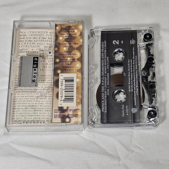 PRINCE DIAMONDS AND PEARLS Cassette Tape 1991 Rock Funk Soul Rare - Picture 3 of 5
